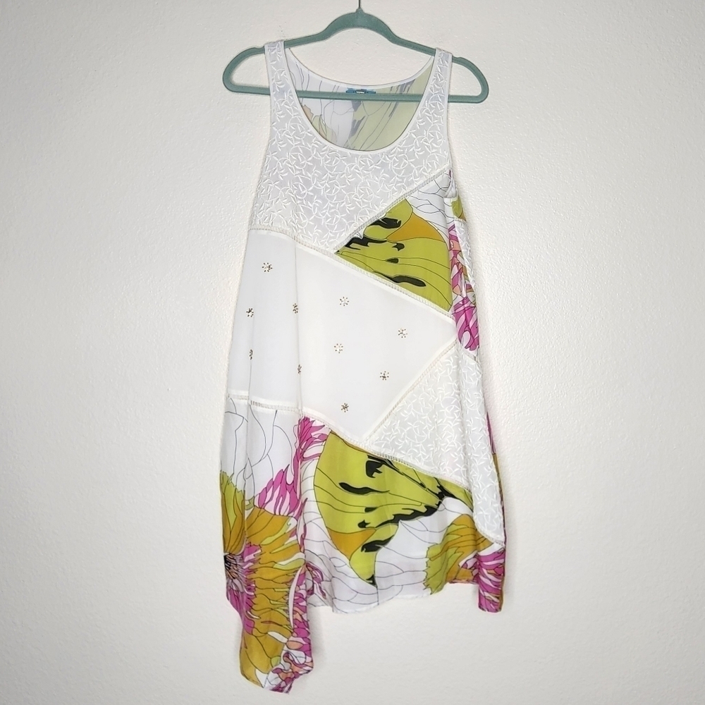 Anthropologie Leifnotes Guarri Patchwork Silk Tri… - image 2